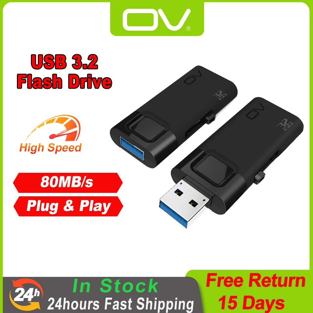 OV ExtraV  USB 3.2 ÷ ̺, ִ 80 Mb/s  ũ, ̺, ޸ ƽ, մԿ ȥ , 32GB, 64GB